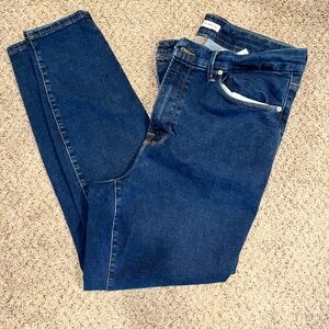 Good American Always Fit Skinny Jeans in Dark Blue